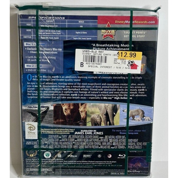 Disneynature - Earth (Blu-ray/DVD, 2009, 2-Disc Set) Pre-Owned. - Picture 2 of 2